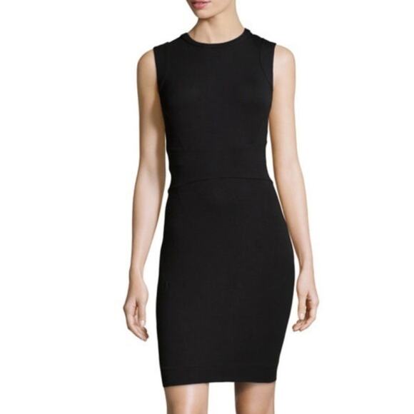 Diane Von Furstenberg DVF Gretchen Stretch Jersey Knit Dress Black 6 - Picture 1 of 10